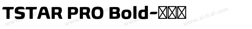 TSTAR PRO Bold字体转换